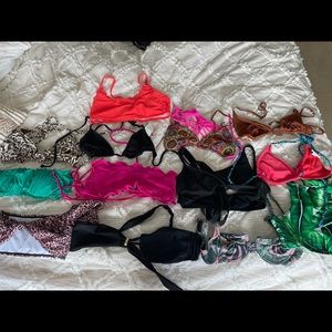 Lot of Bikinis 17 tops & 25 bottoms ‘mix &match